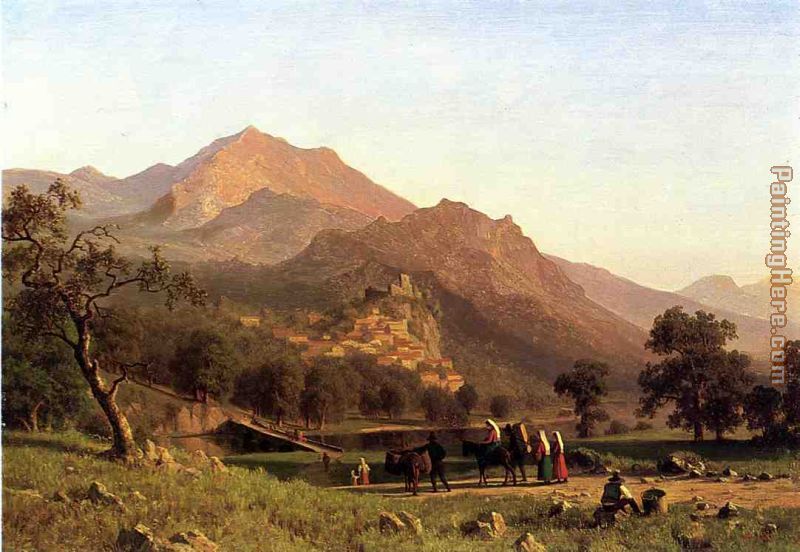 Rocca de Secca painting - Albert Bierstadt Rocca de Secca art painting